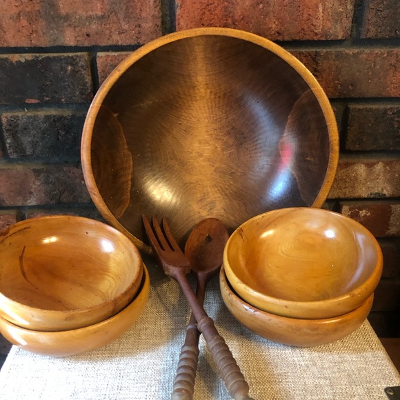 Other - Wooden salad serving set